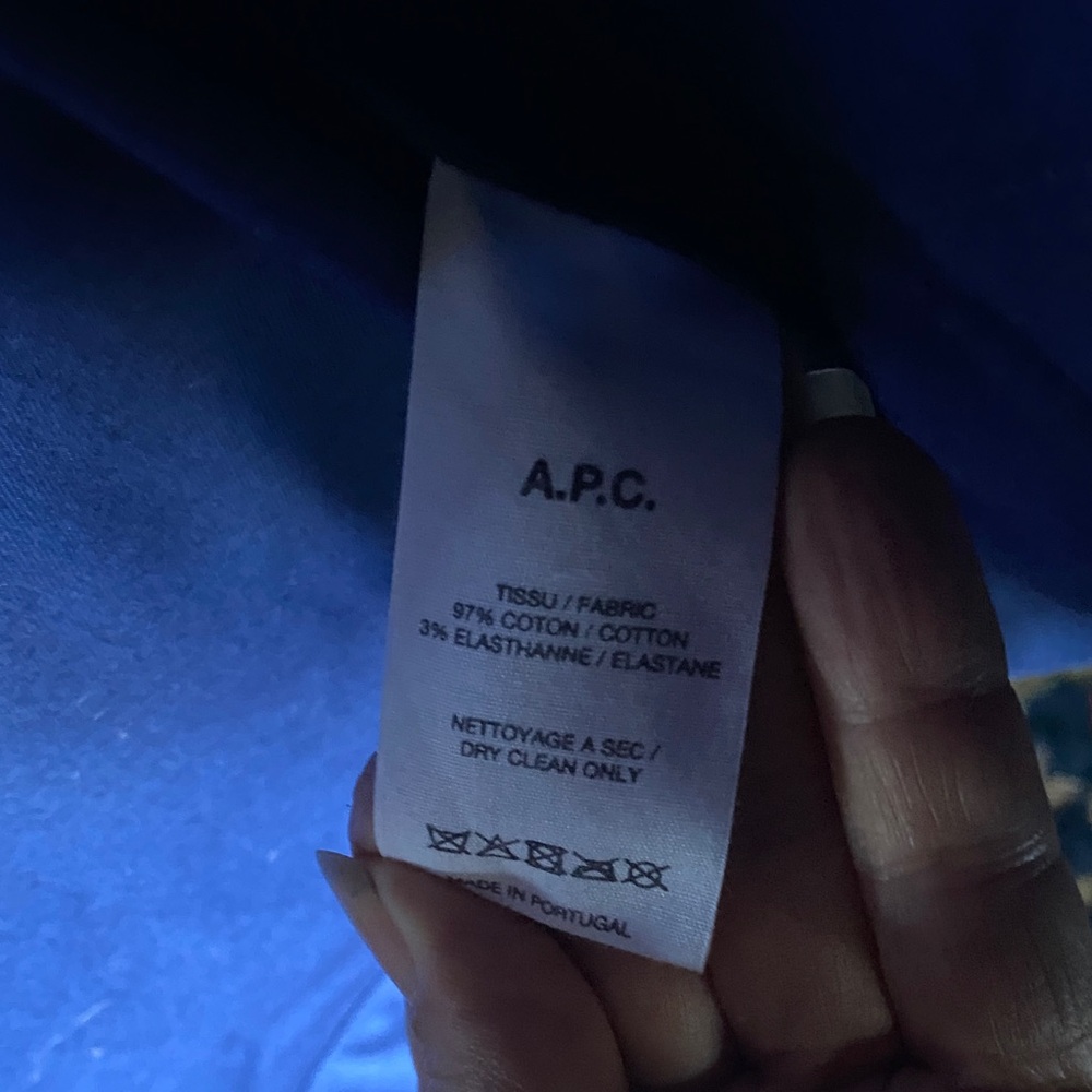 A.P.C. Men’s c small Cobalt Blue jacket - Picture 8 of 13